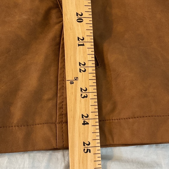 Chico’s Faux Leather Jacquard Moto Jacket Size 2X - Picture 9 of 12